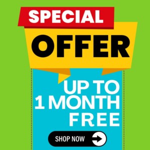 up to one month free special