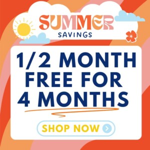 1/2 month free for 4 months